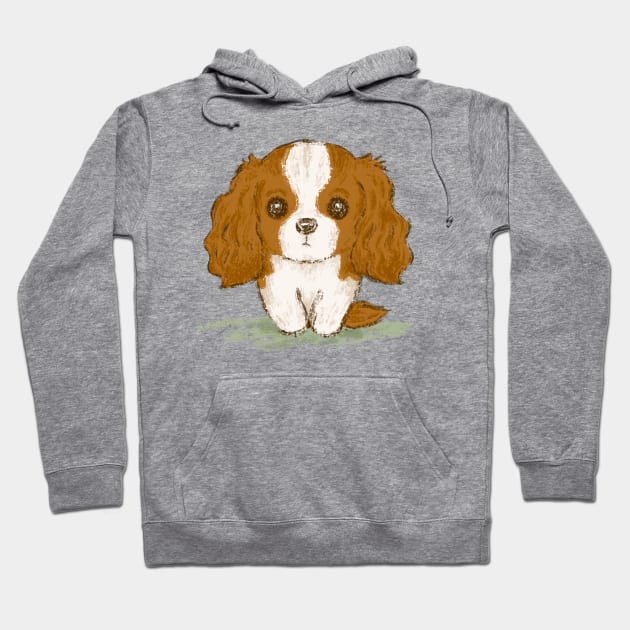 Portrait of a Cavalier King Charles Spaniel Hoodie by sanogawa